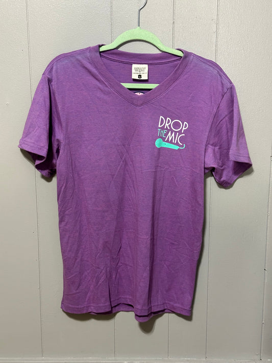 Purple Drop The Mic Shirt