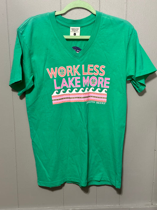Green Work Less Lake More Shirt
