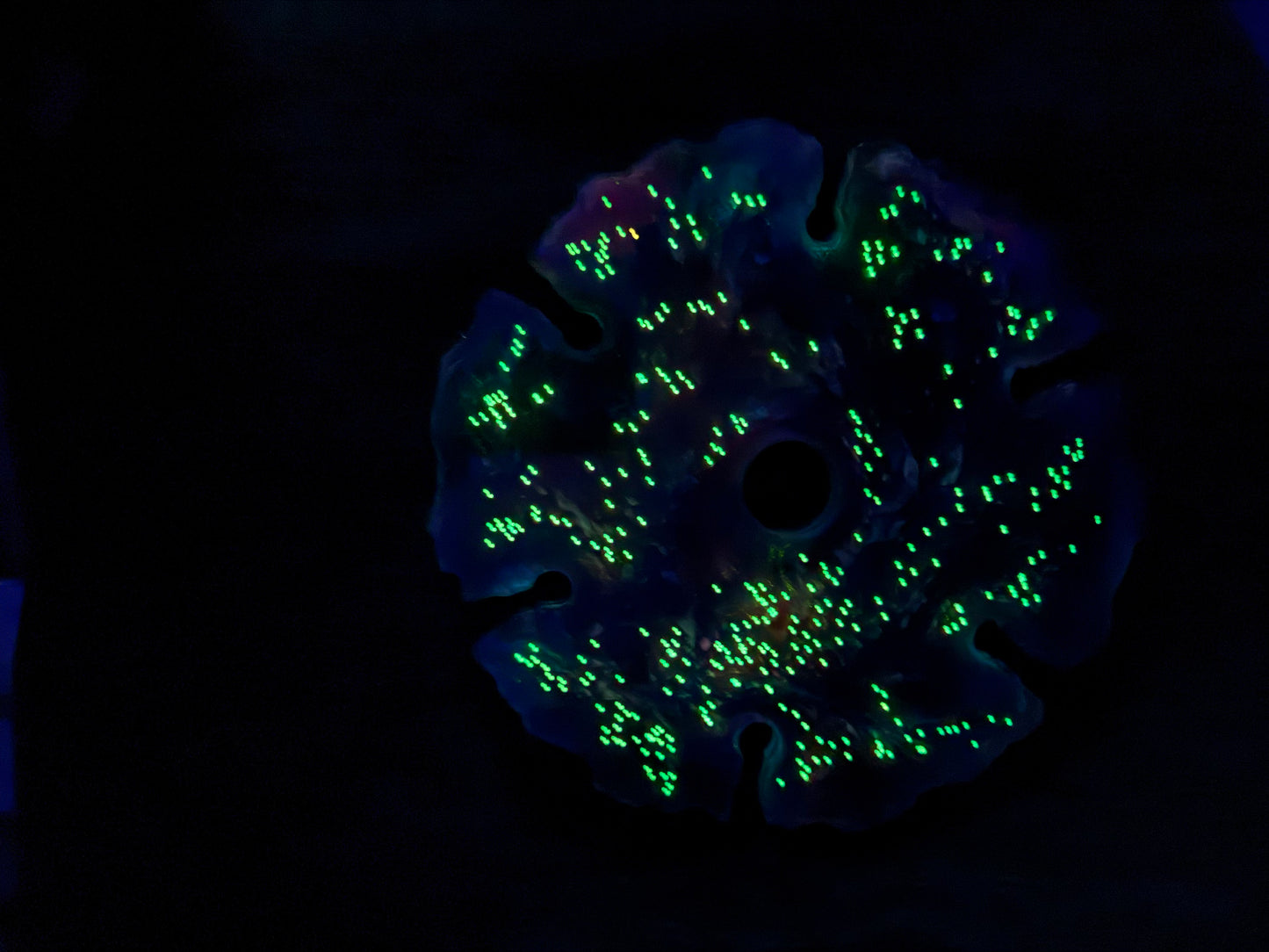Wine Glass Holder (multi-color with glow glitter)